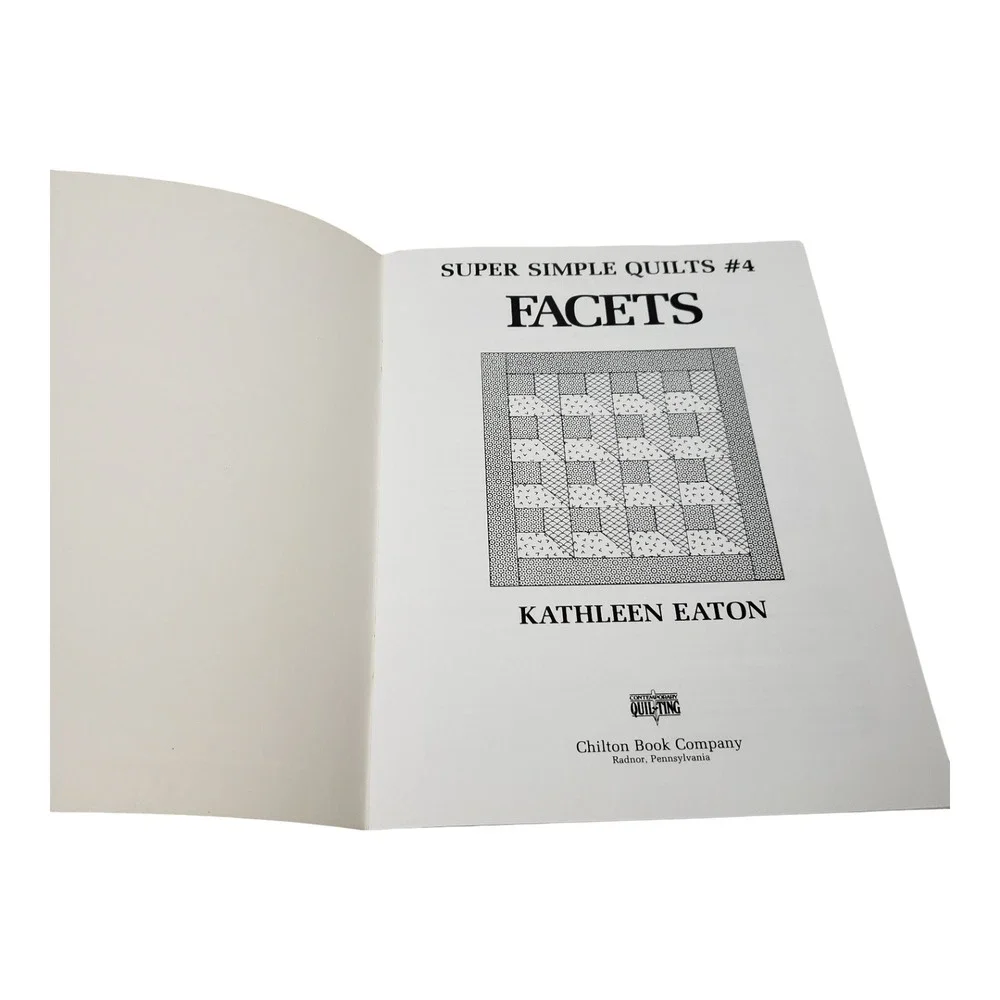 Kathleen Eaton Super Simple Quilts #4 Facets Quilting Pattern Booklet 1991